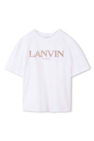 T-shirt in cotone bianco LANVIN KIDS | N3021510P